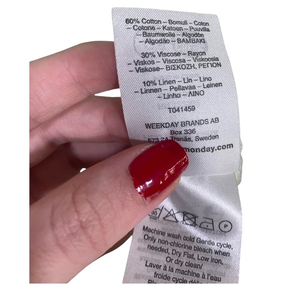 Cheap Monday Light Green Knit Sleeveless Tank Blouse Tunic Size Medium - Picture 7 of 8